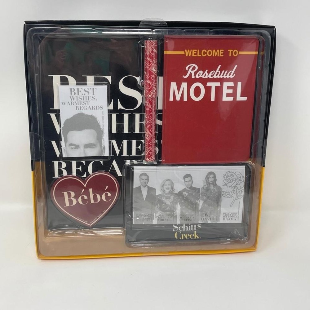 Schitt's Creek Stationery Gift Set Journal Pen‎ Sticky Notes Rosebud Motel NIB